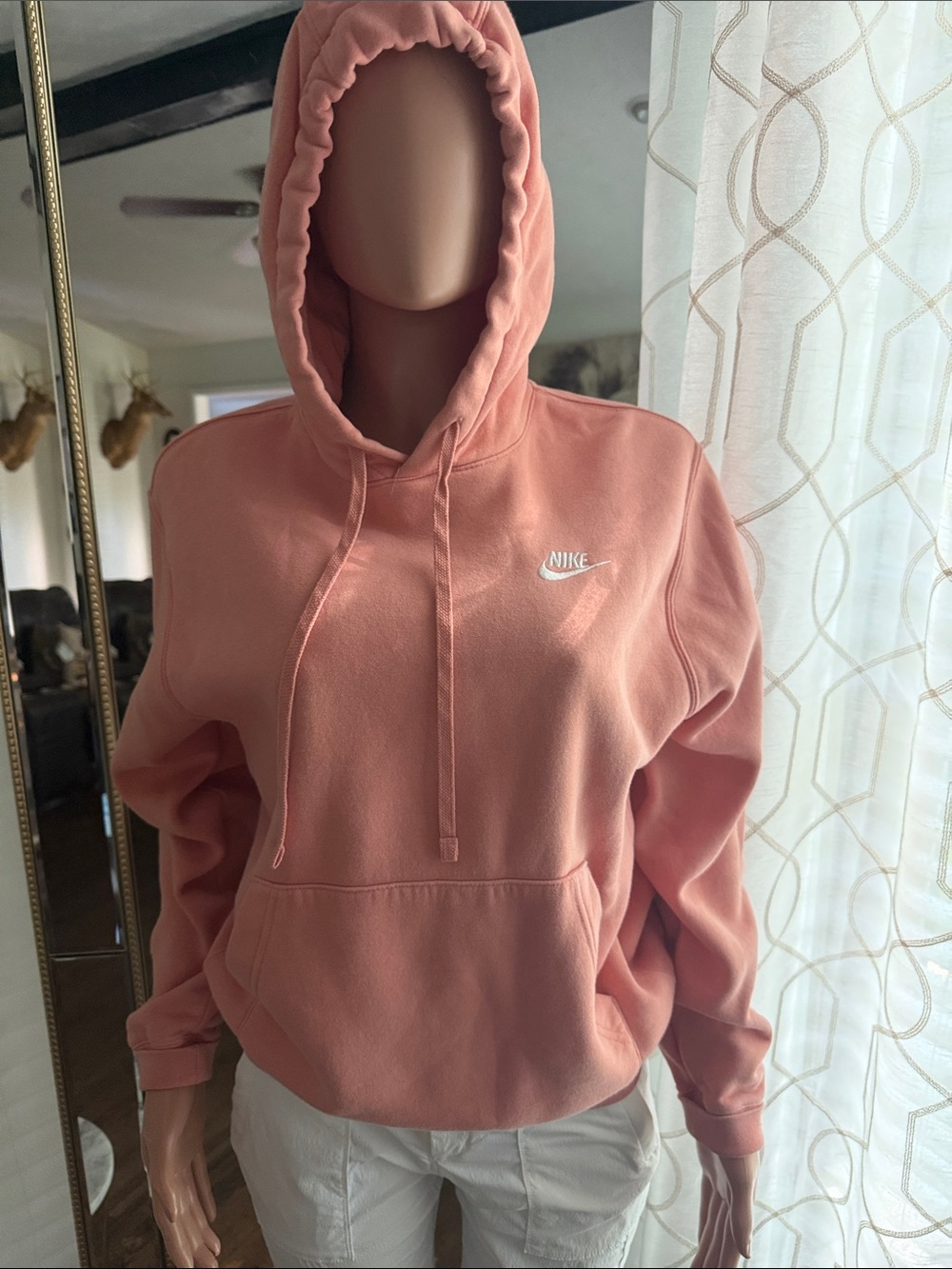 Nike Women’s Peach Pink Pullover Hoodie